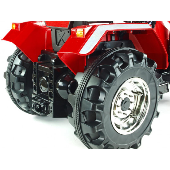 Big Farm velký dětský elektrický traktor s 2.4G dálkovým ovládáním, ČERVENÝ